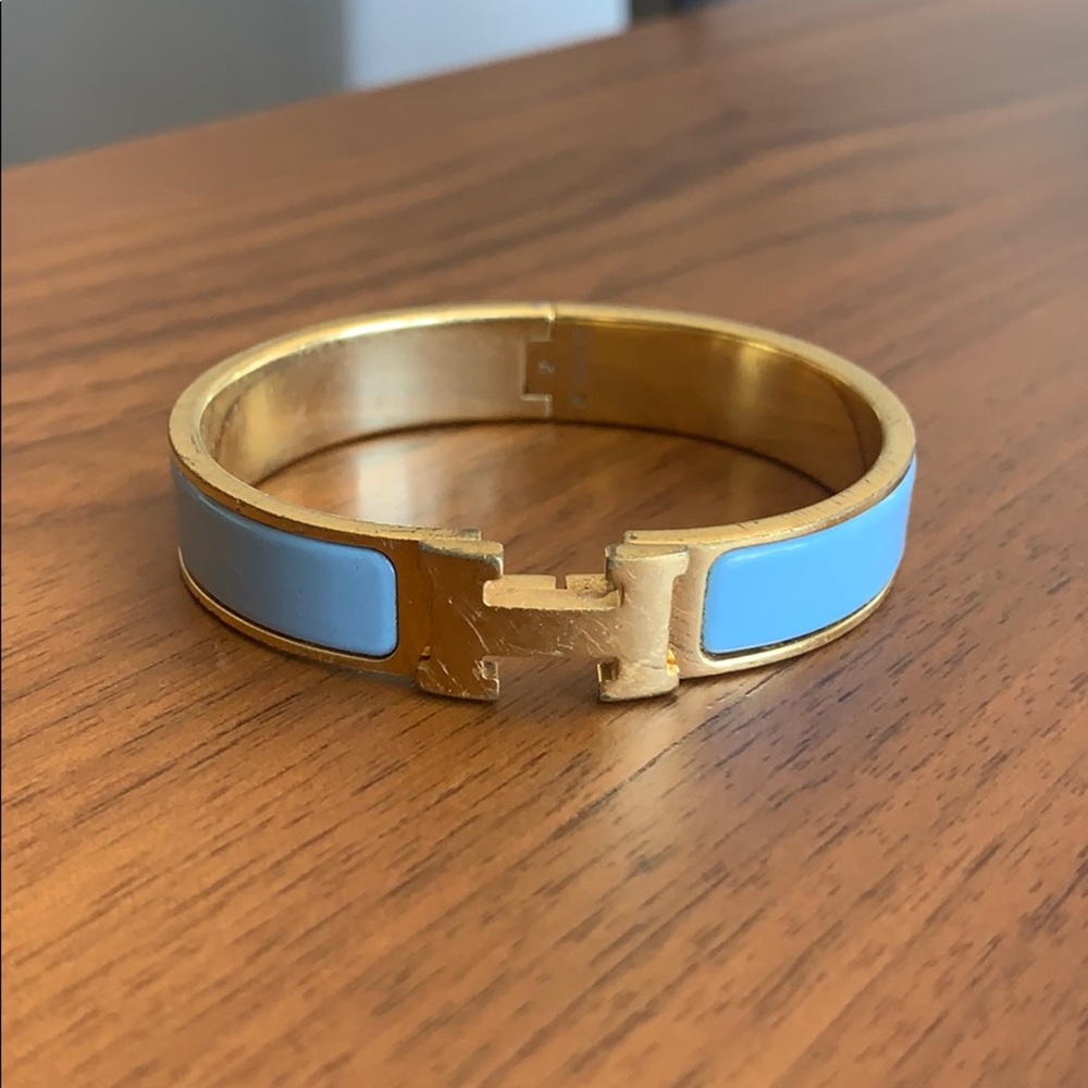Hermes Clic H Bracelet in Blue